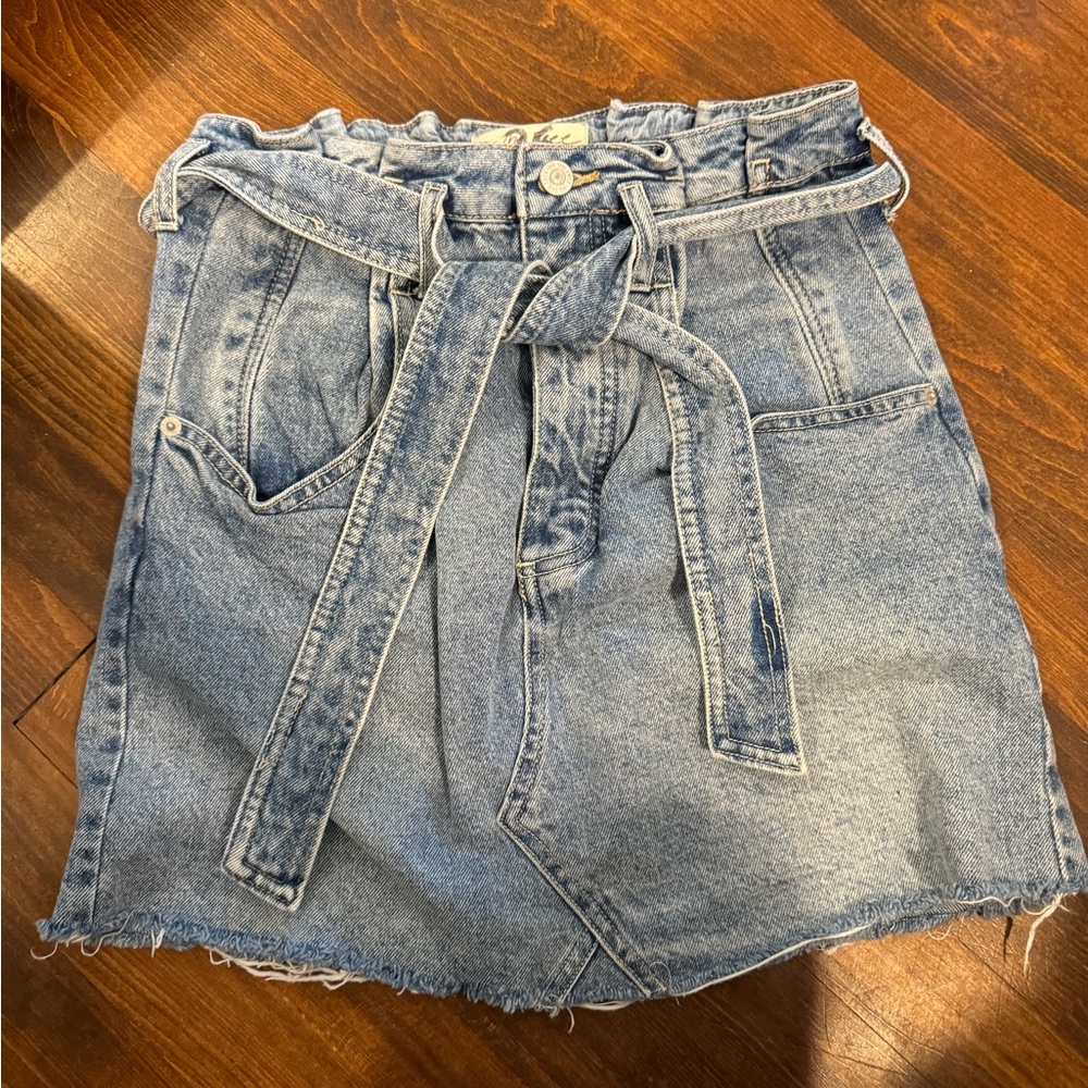 We the Free Denim Mini Skirt